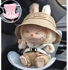 ぬいぐるみ用 安全シート 車用 ピンク