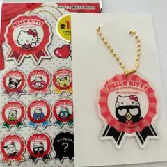 バッドばつ丸 アクリルキーホルダー ハローキティ 50th サンリオ ダイソー