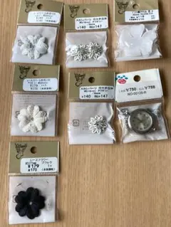 レースフラワー、スカシパーツほか