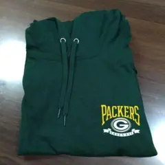 GU　PACKERS フード付パーカー　 緑色
