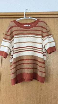 コットンポップコーンクルーセーター　ユニクロ