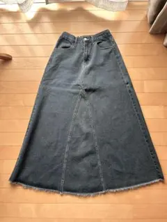 ダークデニム フレアスカート 使用回数1回