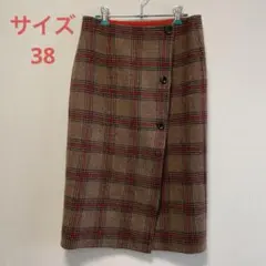 イエナ⭐️ ダブルフェイス リバーシブルラップスカート
