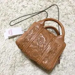 タグ付き カービングトライブス 2way ショルダーバッグ ハンドバッグ
