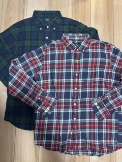 SPAO スパオ　ネルシャツ２セット