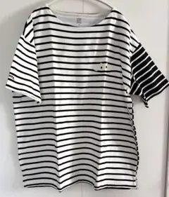 graniph【猫刺繍 ボーダーTシャツ】グラニフ