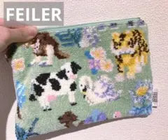 美品 フェイラー ワールドアニマル ポーチ