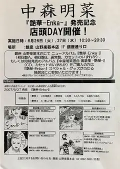 レトロマッチラベル 北欧デザイン 鳥 中森明菜 艶華 発売記念 店頭