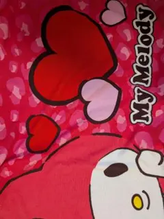 My Melody ハート柄ブランケット