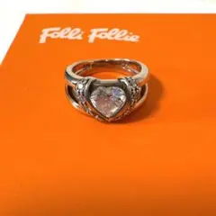 Folli Follie ハート型リング　フォリフォリ　8号　指輪　925