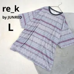 レクバイジュンレッド ▶ Tシャツ L 紫系 総柄