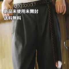 Llife LEATHER CHAIN BELT　マホガニー　MAHOGANY