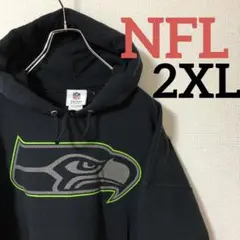 NFLヴィンテージビッグプリントオーバーサイズスケーターゆるだぼパーカー