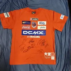 ★値下げ送料無料★大宮凱旋サッカーTシャツサイン入り大宮アルディージャ(非売品)