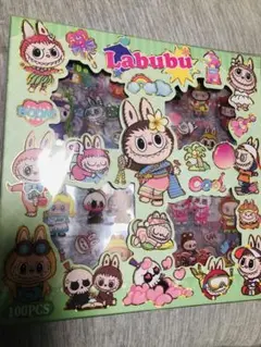 新品★ラブブLabubu キャラクターシール 100PCS