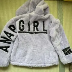 ANAP GIRL フリースジャケット S 紫