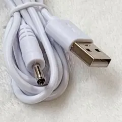 USB A to 3.5mm電源アダプターケーブル 約1m ホワイト