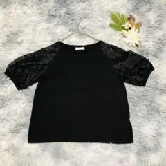 アースミュージックアンドエコロジー (F) レース 半袖カットソー Tシャツ