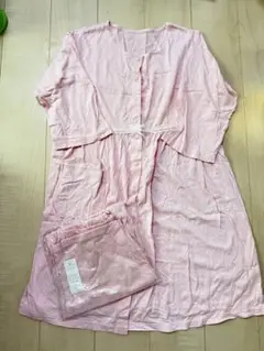 WACOAL ピンク ロングパジャマセットM〜 Lサイズ