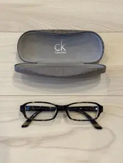 Calvin Klein べっ甲 メガネ ケース付き 5600J 004