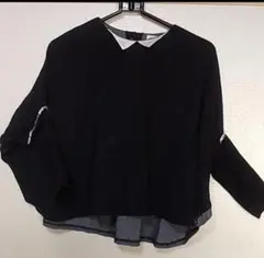 ユニカ まるシルエットプルオーバー 長袖 130サイズ unica ブラック