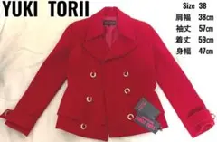 YUKI TORII ユキトリイ ジャケット Mサイズ 赤 レッド 美品