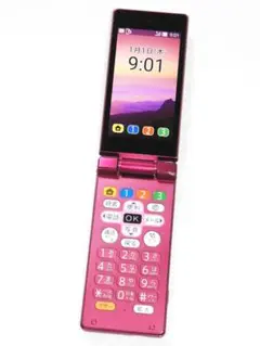 かんたん携帯9 NP505SH SoftBank ワインレッド