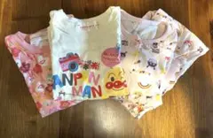 アンパンマン　Tシャツ　パジャマ　3点セット　90センチ　女の子