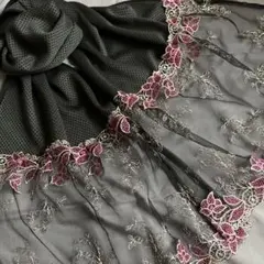 クールタオル＆レース☆ダークグレー③
