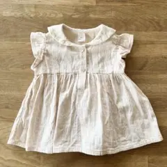 cottoli セーラー襟　フリル袖 80cm ブラウス