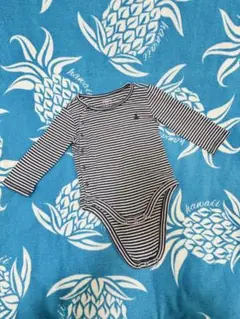 GAP　ギャップ　6-12M　baby gap　しましま　ロンパース　長袖