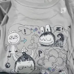 UNIQLO POPMART UT ユニクロ　ポップマート　ラブブ　グレー L