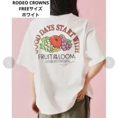 RODEO CROWNS WIDE BOWLフルーツロゴ Tシャツ