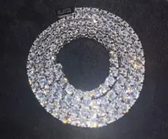 GLAYZEテニスチェーン　ジルコニア　ice czダイアモンド4mm 50cm