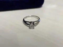 プラチナ900×ダイヤモンド0.37ct. エンゲージ リング アンティーク