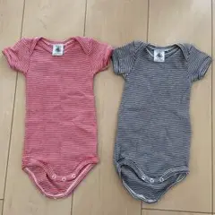 【PETIT BATEAU】半袖 ボディー 3m 60cm ボーダー柄