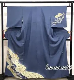 2571264MM 正絹 美品 訪問着 単品 翠山工房 落款入り 辻ヶ花