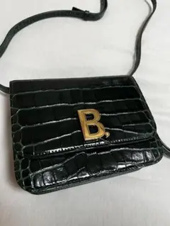 未使用 Balenciaga bag クロコ型押し ショルダー サイドバッグ