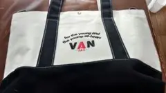 未使用品　VAN JAC 帆布トートバッグ VAN JACKET