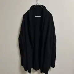 LAMBERTOLOSANI カシミア混　ガウン　カーディガン　黒