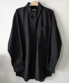 メンズ長袖シャツ 3Lブラック