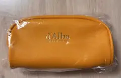 d'Alba イエロー ポーチ