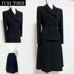 ◆【美品】ユキトリイ 高級礼服 ブラックフォーマル 日本製