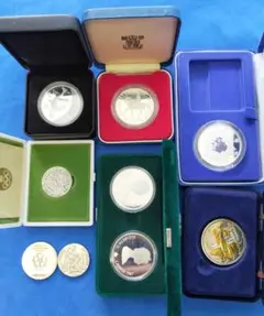 002 海外 日本 銀メダル プルーフ銀貨 など まとめ