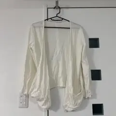 美品　age... アイボリー カーディガン 長袖 ポケット付き　Fサイズ