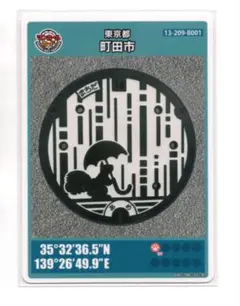リス園では200匹のタイワンリスが放し飼い 東京都町田市Bのマンホールカード