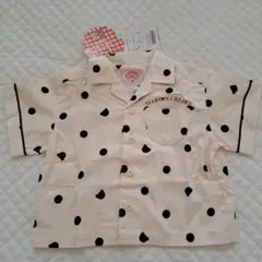 【新品】アプレレクール　マリオンクレープ×tiny bear シャツ　ドット