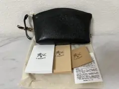 イルビゾンテ ポーチ ブラック 黒 牛革
