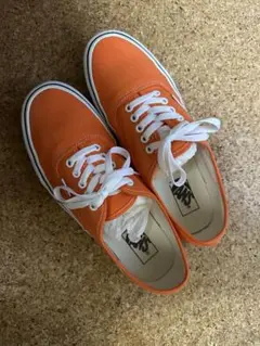 Vans オーセンティック　オレンジ　夏　秋