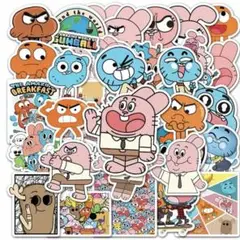 おかしなガムボール　アニメキャラクター ステッカーセット50枚
